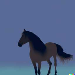 a horse, painting, minimalism style generated by DALL·E 2